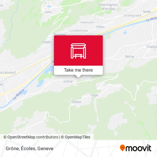 Grône, Écoles map