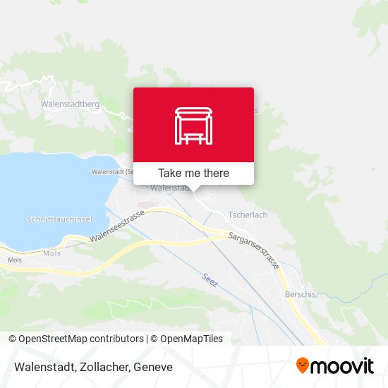 Walenstadt, Zollacher map