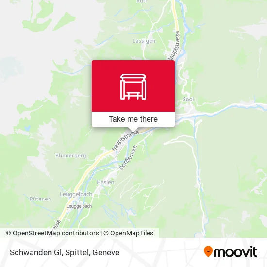 Schwanden Gl, Spittel map
