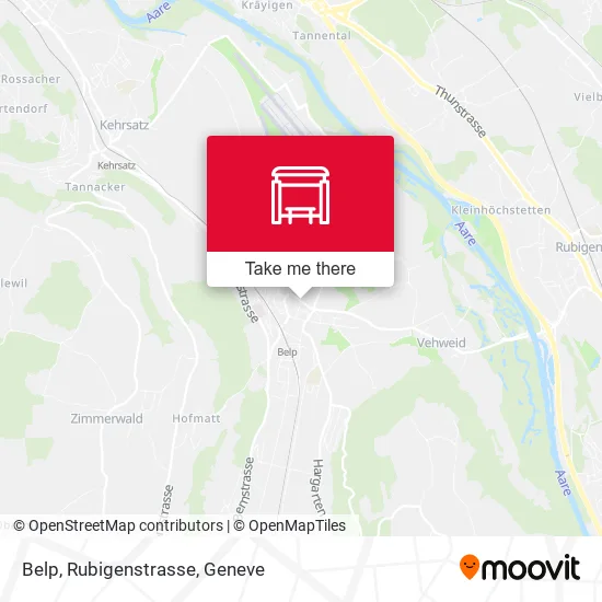 Belp, Rubigenstrasse map