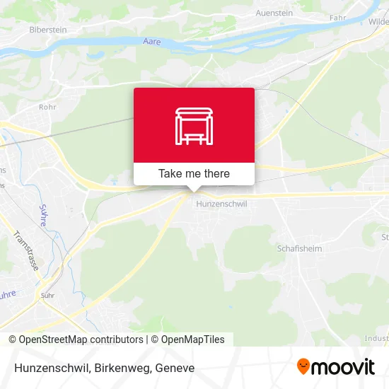 Hunzenschwil, Birkenweg map