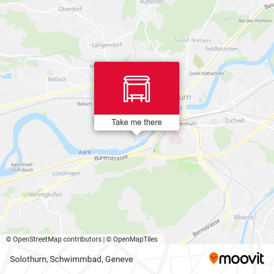 Solothurn, Schwimmbad map