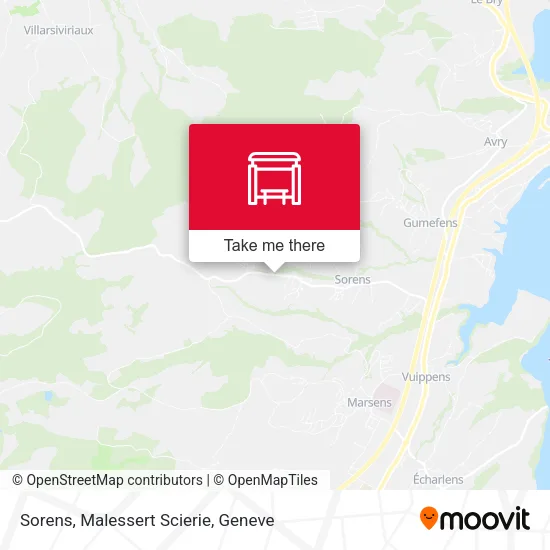 Sorens, Malessert Scierie map