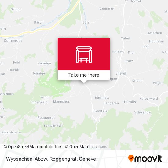 Wyssachen, Abzw. Roggengrat map