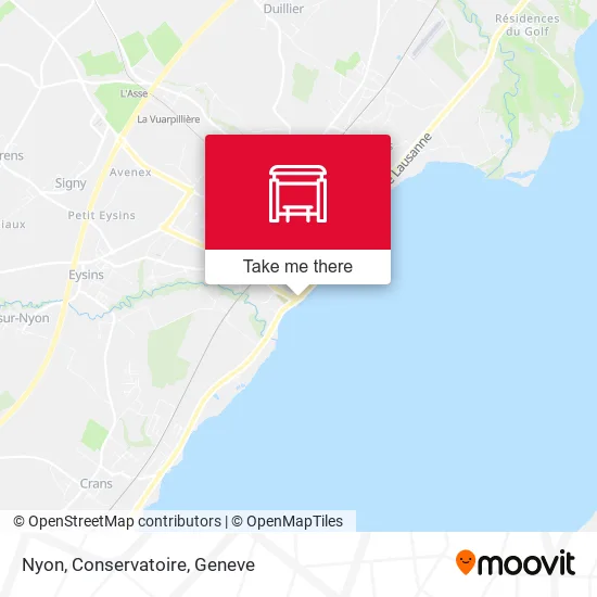 Nyon, Conservatoire map