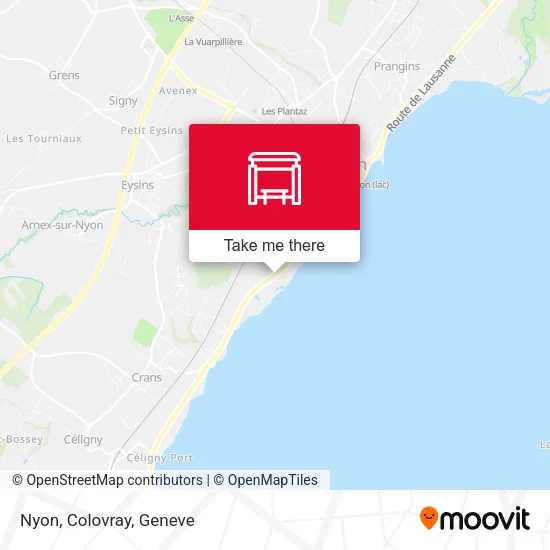 Nyon, Colovray map
