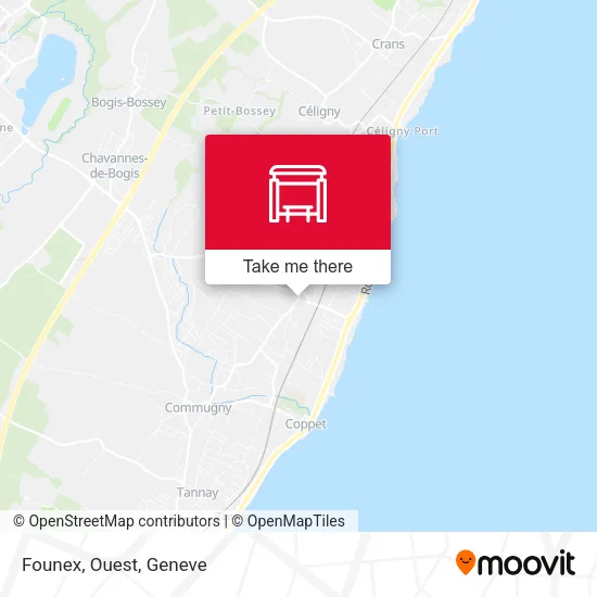 Founex, Ouest map