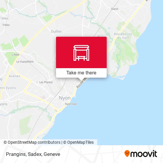 Prangins, Sadex map