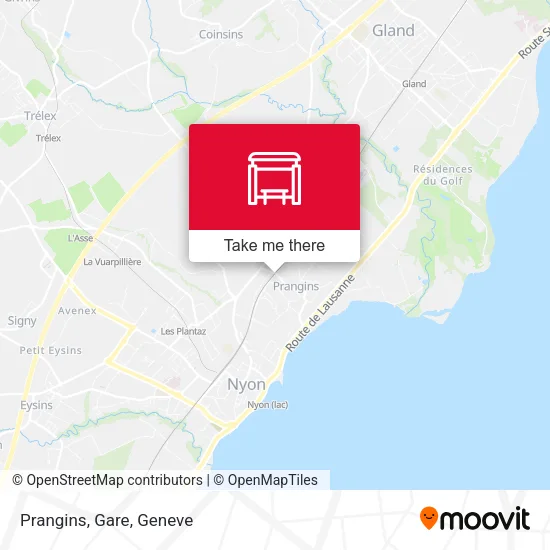 Prangins, Gare map