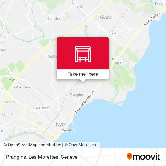 Prangins, Les Morettes map
