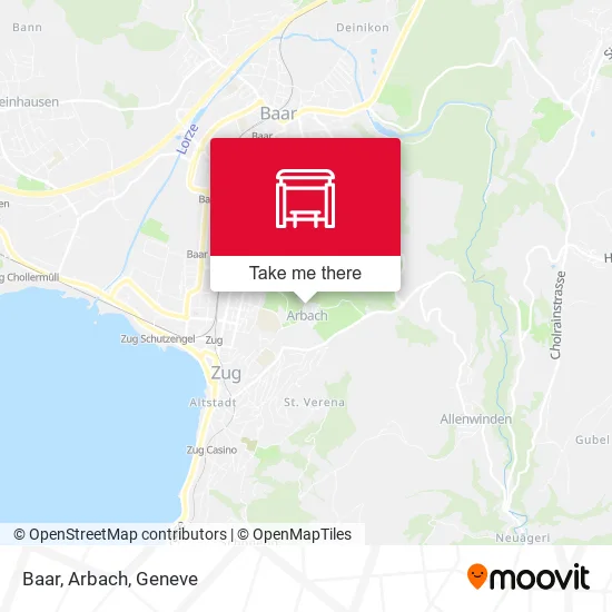 Baar, Arbach map