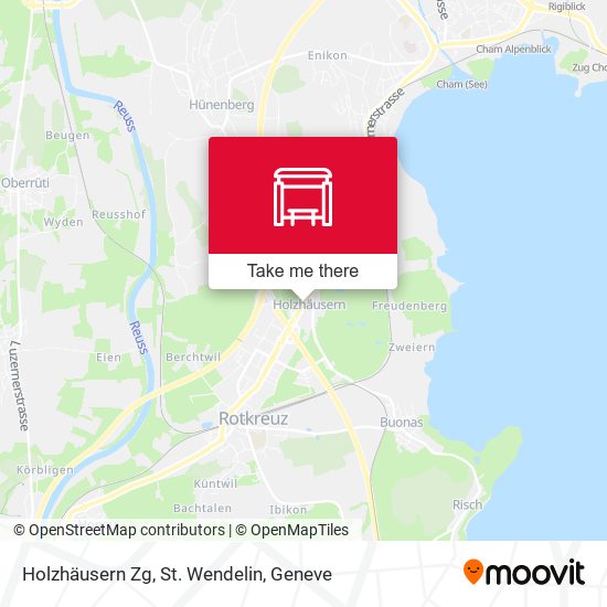 Holzhäusern Zg, St. Wendelin map