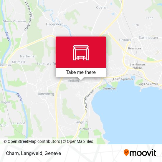 Cham, Langweid map