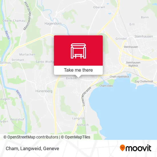 Cham, Langweid map