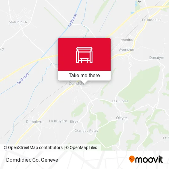 Domdidier, Co map