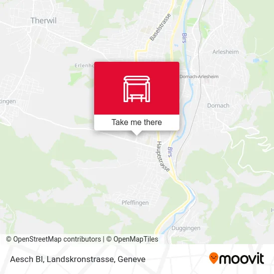 Aesch Bl, Landskronstrasse map