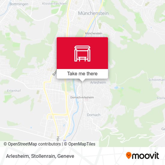 Arlesheim, Stollenrain map