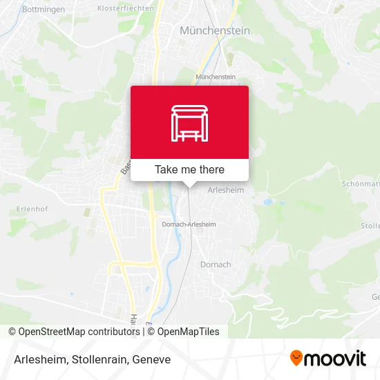 Arlesheim, Stollenrain map