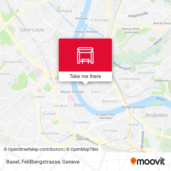 Basel, Feldbergstrasse map