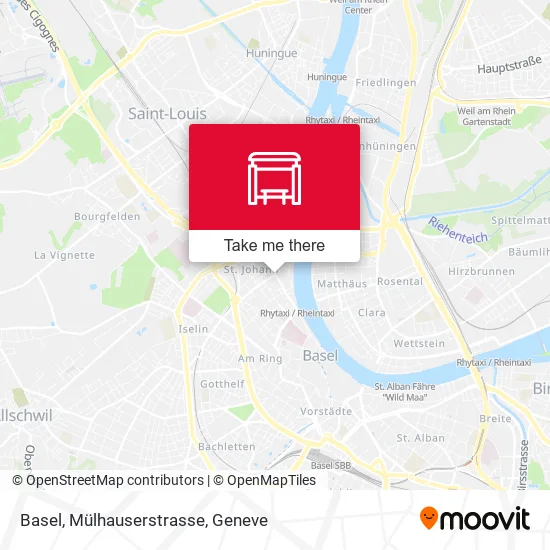 Basel, Mülhauserstrasse map