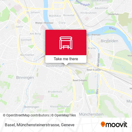 Basel, Münchensteinerstrasse map