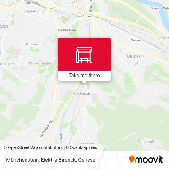 Münchenstein, Elektra Birseck map