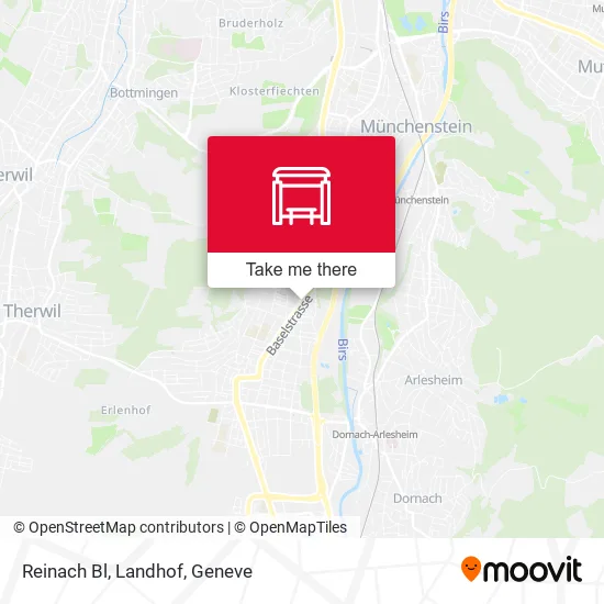 Reinach Bl, Landhof map