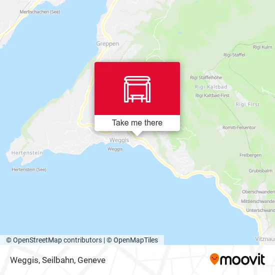 Weggis, Seilbahn map