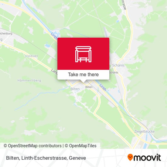 Bilten, Linth-Escherstrasse map