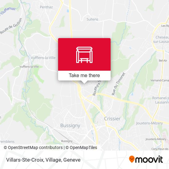 Villars-Ste-Croix, Village map
