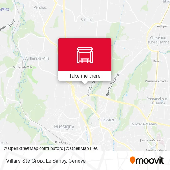 Villars-Ste-Croix, Le Sansy map