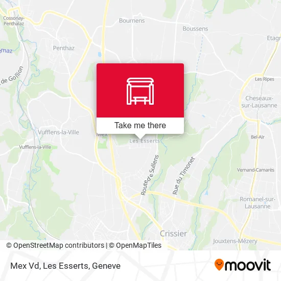 Mex Vd, Les Esserts map