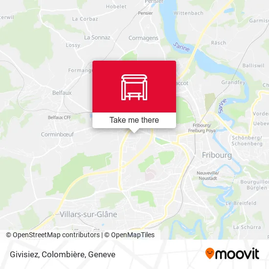 Givisiez, Colombière map