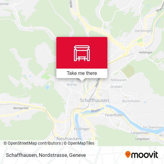 Schaffhausen, Nordstrasse map