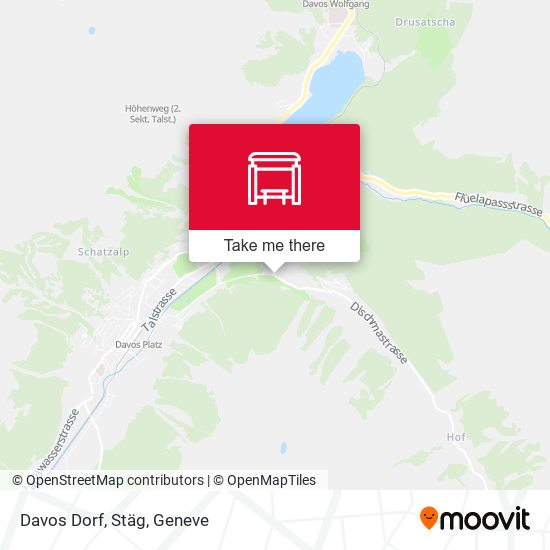 Davos Dorf, Stäg map