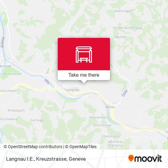 Langnau I.E., Kreuzstrasse map