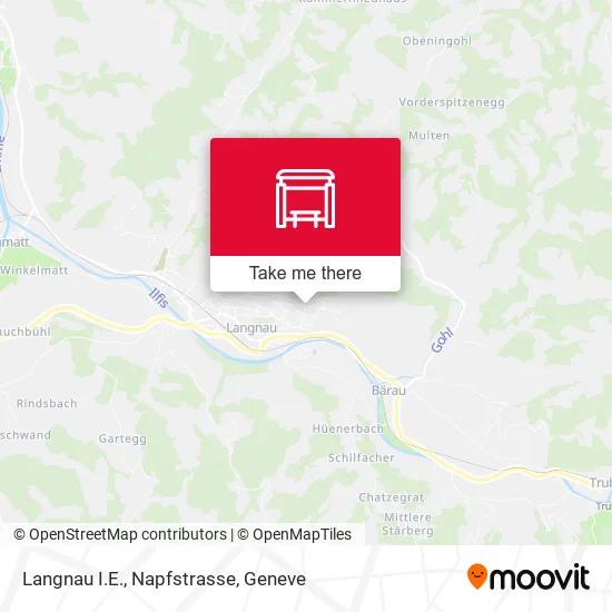 Langnau I.E., Napfstrasse map