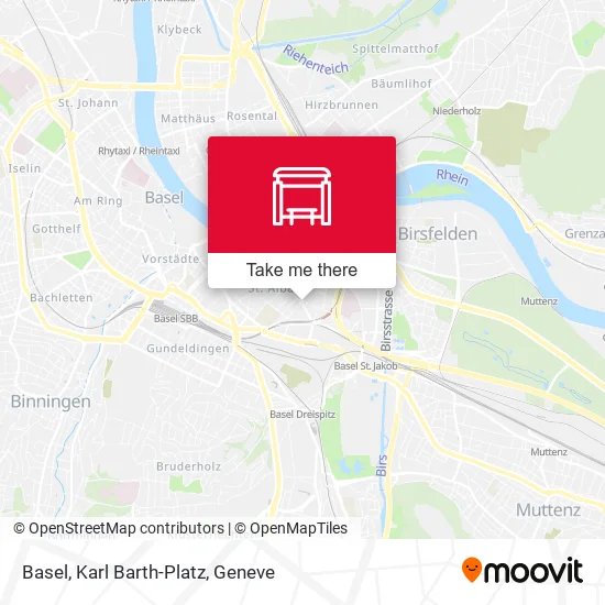 Basel, Karl Barth-Platz map