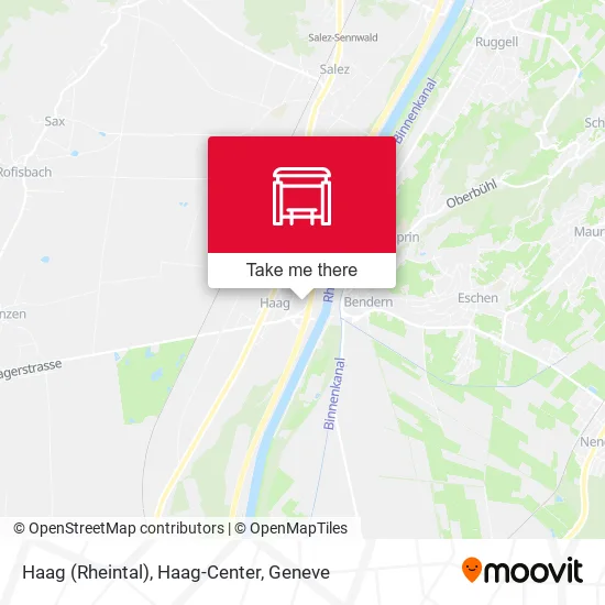 Haag (Rheintal), Haag-Center map