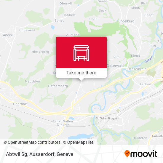 Abtwil Sg, Ausserdorf map