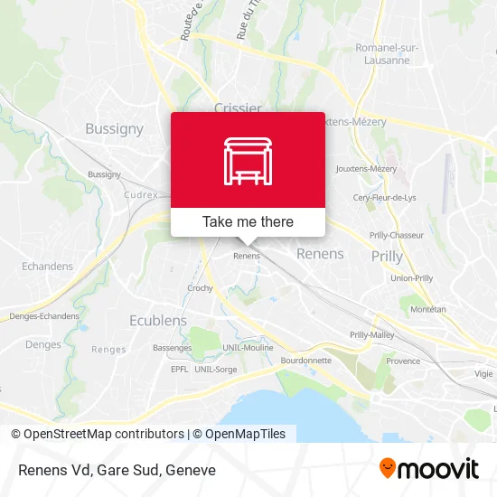 Renens Vd, Gare Sud map