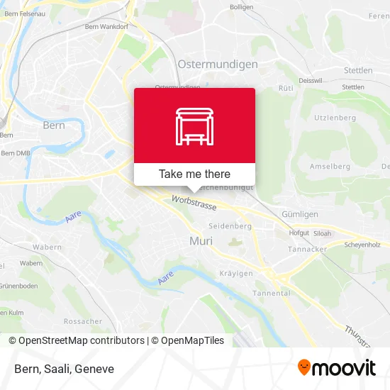 Bern, Saali map