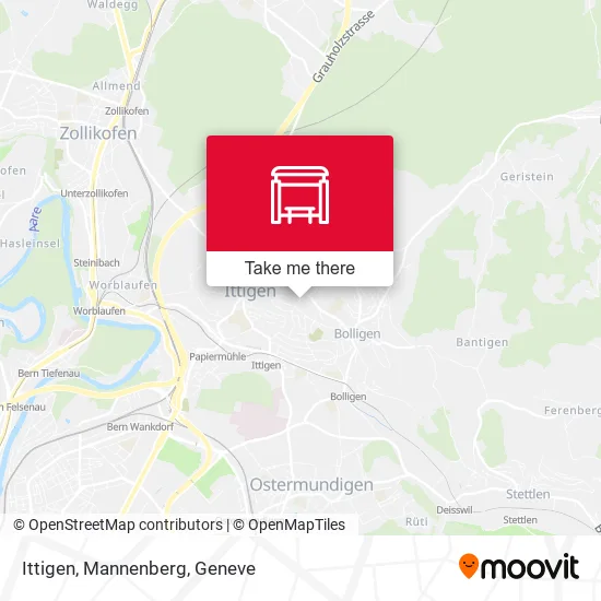 Ittigen, Mannenberg map