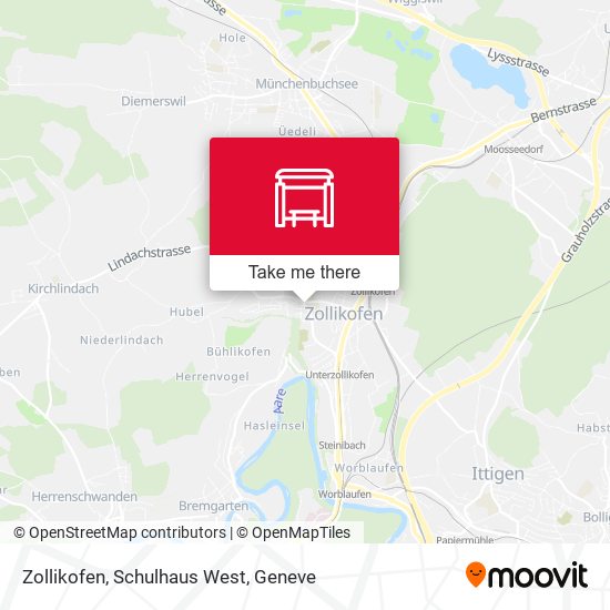 Zollikofen, Schulhaus West map