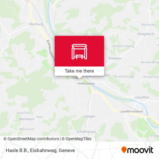 Hasle B.B., Eisbahnweg map