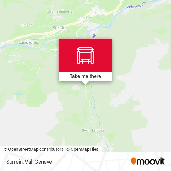 Surrein, Val map