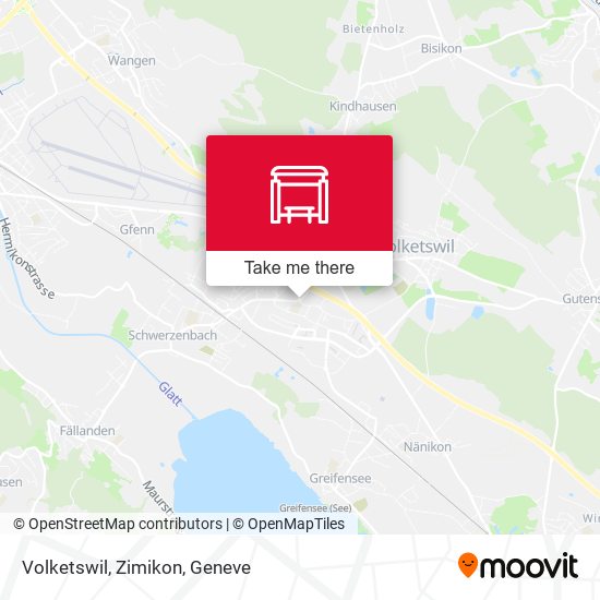 Volketswil, Zimikon map
