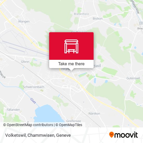 Volketswil, Chammwisen map