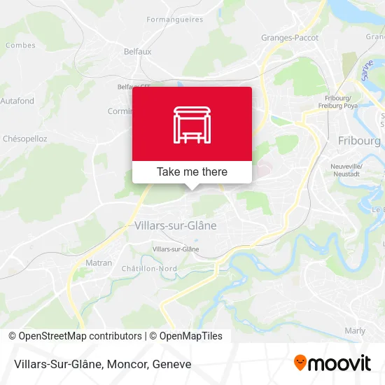 Villars-Sur-Glâne, Moncor map