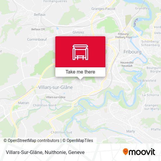 Villars-Sur-Glâne, Nuithonie map